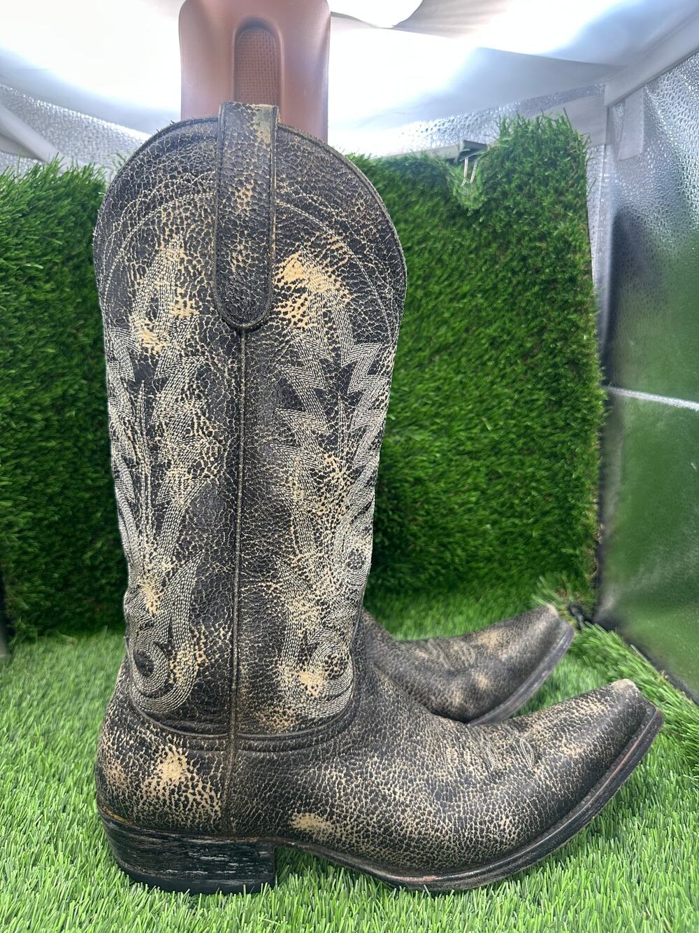 Old Gringo Nevada 13 175-204 Western Boot Men's 8.5D Black Leather Cowboy Ranch